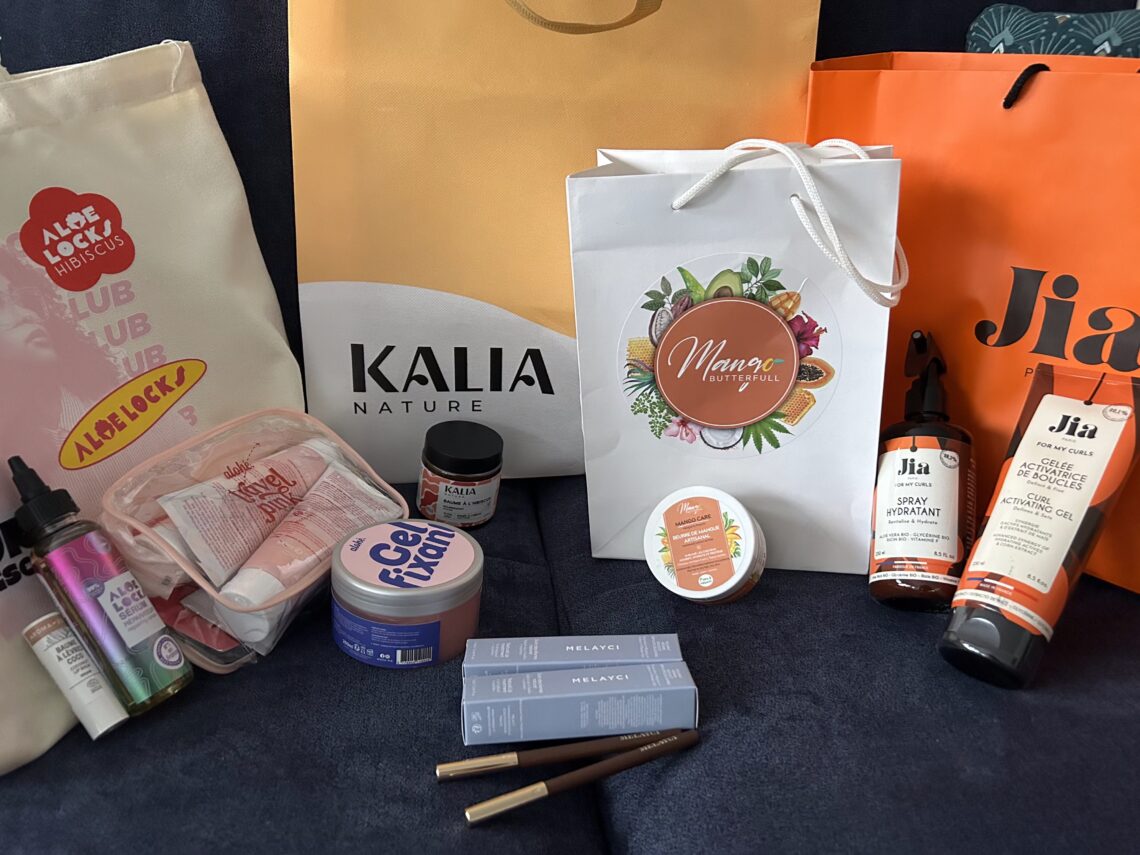 Ensemble des produits capillaires provenant de Natural hair Academy.